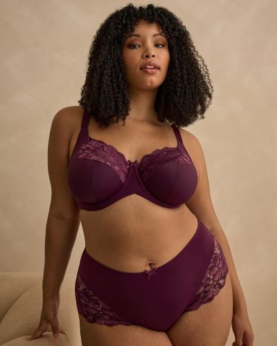 Sculptresse by Panache Amara Deep Brief - Plum  M/38 - 5XL/50 11264-PLM