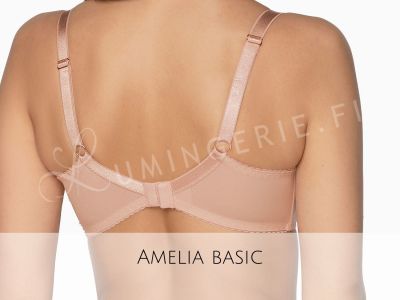 Gaia Lingerie Amelia Semi Soft Bra Rose Underwired, semi soft balconnet bra. 70-105, D-L BS-1192-ROZ