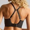 Panache Amour NW Padded Bralette Black & Pecan-thumb Non-wired, padded bralette with j-hook on straps. 70-85 F-K 11145-BL-PE