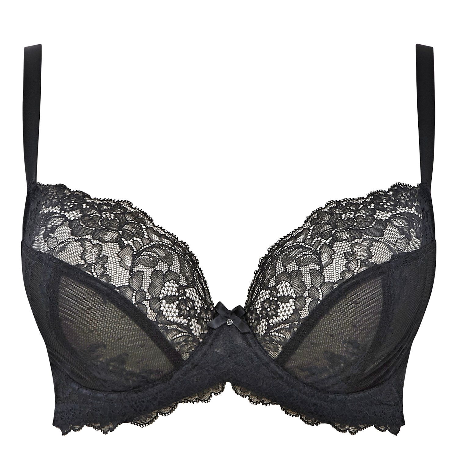 Panache Ana Plunge Bra Black  Lumingerie bras and underwear for big busts