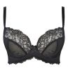 Panache Ana Plunge Bra Black-thumb Underwired, non-padded plunge bra 60-85, D-H 9396-BLK