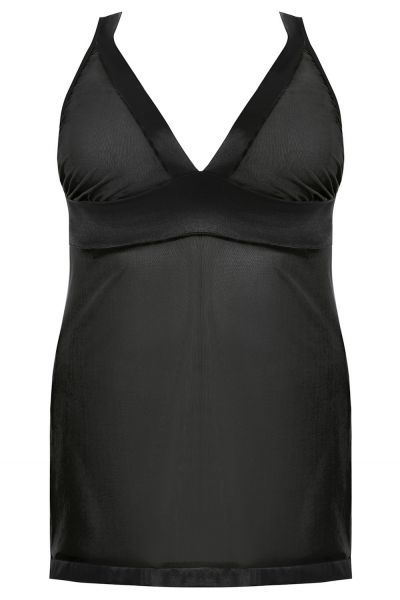 Anaïs apparel Anaïs+ Samara Mesh Dress Black  Plus sizes 