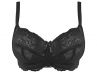 Panache Andorra Non Wired Full Cup Bra Black-thumb Non wired, non padded, full cup lace bra 60-90, D-J 5671-BLK