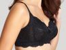 Panache Andorra Non Wired Full Cup Bra Black-thumb Non wired, non padded, full cup lace bra 60-90, D-J 5671-BLK