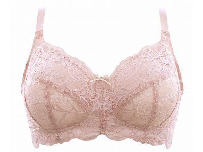 Panache Andorra Non Wired Full Cup Bra Soft Blush Non wired, non padded, full cup lace bra 60-90, D-J 5671-SOH