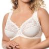 Plaisir Annette UW Full Cup Bra - Whisper White-thumb Underwired, non padded, stretch lace full cup bra. 80-110, D-I 3344-5/WHI