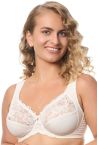 Plaisir Annette UW Full Cup Bra - Whisper White-thumb Underwired, non padded, stretch lace full cup bra. 80-110, D-I 3344-5/WHI