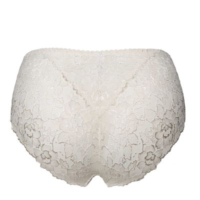 Plaisir Annette Midi Briefs - Whisper White Mid high briefs to match your Annette bra. 40-54 402-5/WHI