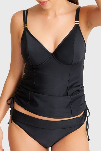 Panache Swimwear Anya Riva Tankini Black  65-85 E-J SW1301