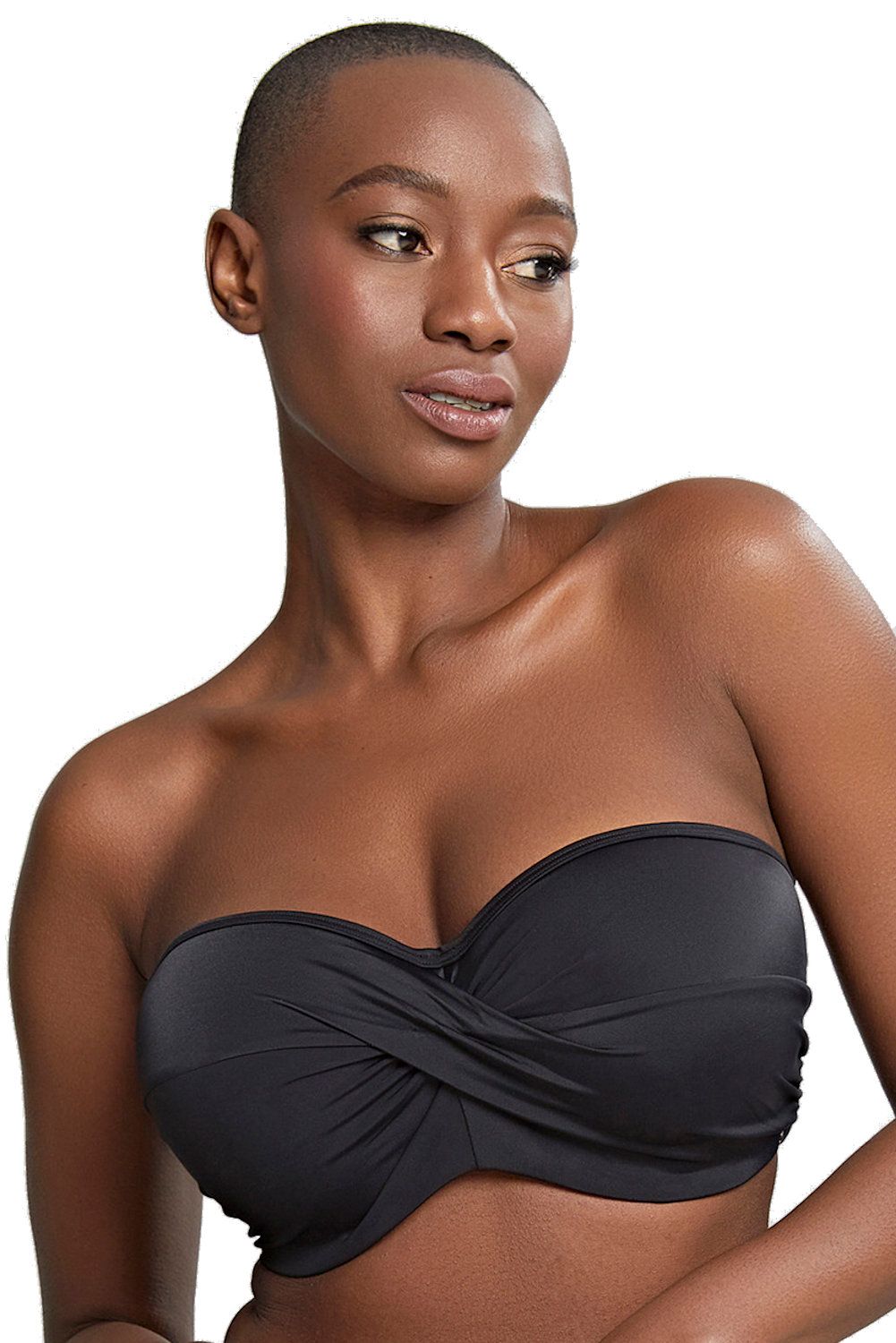 Panache Swimwear Anya Riva Twist Bandeau Bikini Black