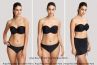 Panache Swimwear Anya Riva Twist Bandeau Bikini Black-thumb Underwired, strapless padded bandeau bikini top 65-85 DD-H SW1303-BLK