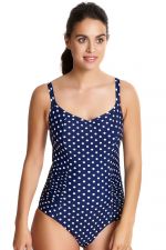 Anya Spot Swimsuit Navy Ivory