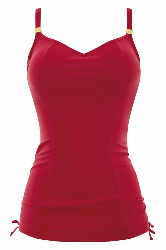 Panache Swimwear Anya Tankini Red Lumingerie bras and underwear for