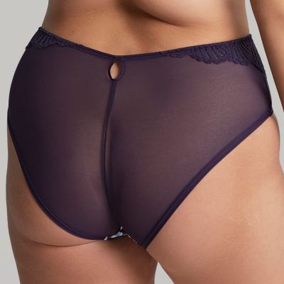 Sculptresse by Panache Arianna Full Brief Damson Floral  40-50 10272-DAM