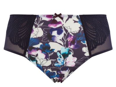 Sculptresse by Panache Arianna Full Brief Damson Floral  40-50 10272-DAM