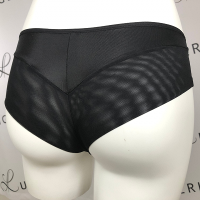 Ava Lingerie All Illusion Brazilian Black  M-3XL 1963/B-BLK