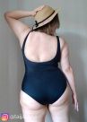 Ava Swimwear Basic Black NW One-Piece Swimsuit-thumb Unwired one-piece swimsuit. 75-90, D-G SKJ48