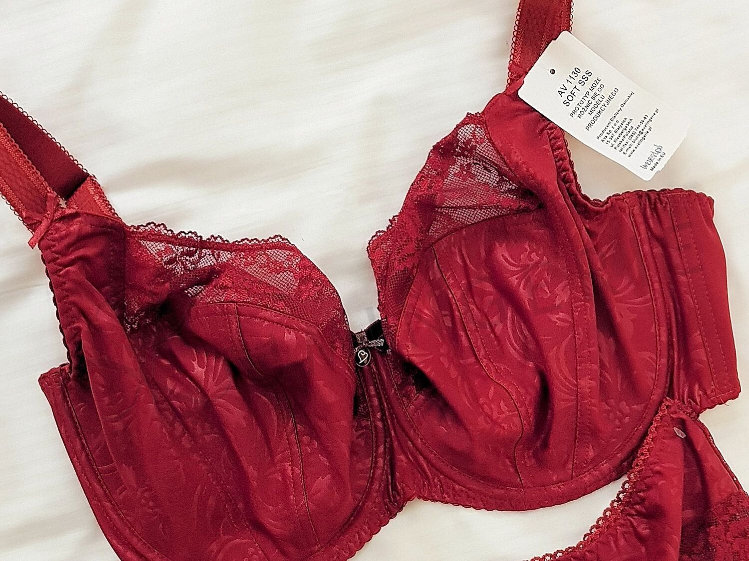 Ava Lingerie Now or Never Soft Side Support Bra Wine Lumingerie bras