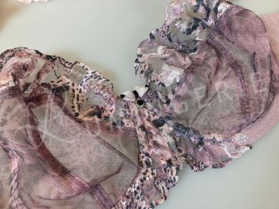 Ava Lingerie Zoe Soft Side Support Bra Pink Mix Underwired, non-padded balcony bra 70-100, D-L AV-1986-PIX