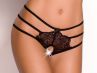 Anaïs apparel Anaïs Avril Open Brief Black-thumb Open crotch panty with lace and decorative straps S - 3XL 