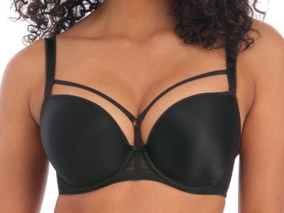 Freya Awakening Plunge Bra Black Underwired, moulded and seamless plunge bra 60-85, D-J AA5330-BLK