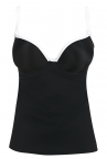 Freya Swim Back to Black Moulded Tankini Black and White-thumb Underwired, moulded and seamless tankini 60-85, D-J AS3703BLK