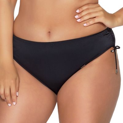 Ava Swimwear Basic Black Drawstring Brief Black  S-3XL SF-13/2-BLK