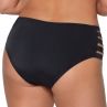 Ava Swimwear Basic Black Strappy Bikini Brief-thumb  S-3XL SF-13/7-BLK