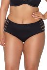 Ava Swimwear Basic Black Strappy Bikini Brief-thumb  S-3XL SF-13/7-BLK