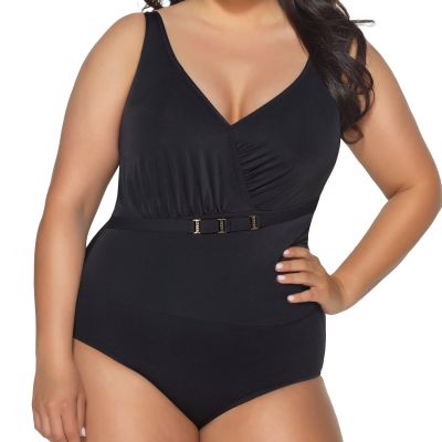 Ava Swimwear Basic Black NW One-Piece Swimsuit Unwired one-piece swimsuit. 75-90, D-G SKJ48