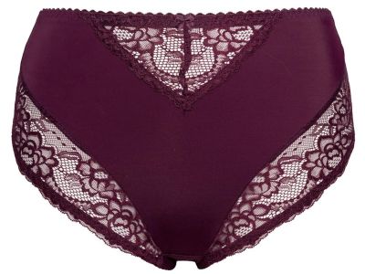 Plaisir Beate Midi Briefs Dark Cherry Mid high briefs to Beate range. 40-56 144-24/DRY