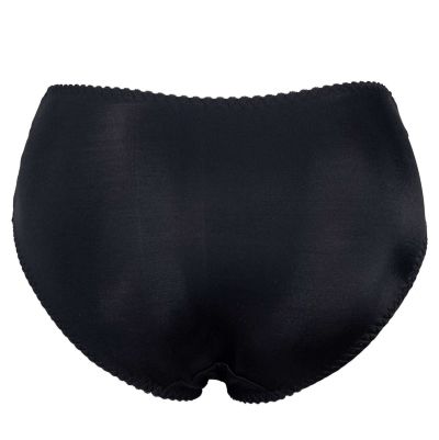 Plaisir Beate Midi Briefs Black & Merlot Mid high briefs to Beate range. 42-54 144-32/MRL