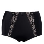 Beate Maxi Briefs Black & Frosty Blush