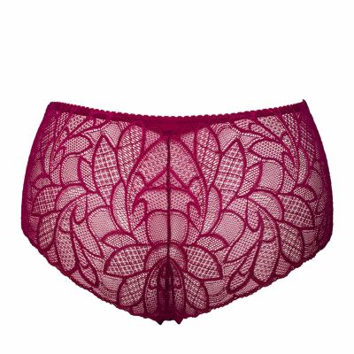 Plaisir Beate Brazilian - Rose Brazilian briefs with stretch lace back. 42-54 447-9-14/ROS