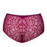 Plaisir Beate Brazilian - Rose-thumb Brazilian briefs with stretch lace back. 42-54 447-9-14/ROS