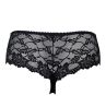 Plaisir Beate Brazilian Black-thumb Brazilian briefs with stretch lace back. 42-54 447-11-1-1/BLK