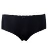 Plaisir Beate Brazilian Black-thumb Brazilian briefs with stretch lace back. 42-54 447-11-1-1/BLK