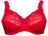Plaisir Beate UW Full Cup Bra Red-thumb Underwired, non padded, stretch lace full cup bra 80-110 D-H 619431-4/RED