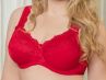 Plaisir Beate UW Full Cup Bra Red-thumb Underwired, non padded, stretch lace full cup bra 80-110 D-H 619431-4/RED