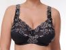 Plaisir Beate UW Full Cup Bra Black & Frosty Blush-thumb Underwired, non padded, stretch lace full cup bra. 80-110 D-H 619431-25/BFB