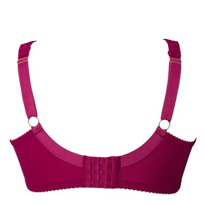 Plaisir Beate UW Full Cup Bra - Rose Underwired, non padded, stretch lace full cup bra. 80-110 D-H 619431-14/ROS