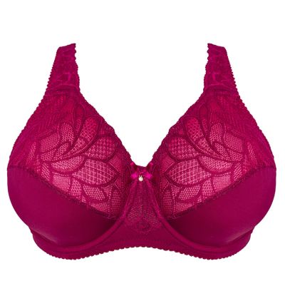 Plaisir Beate UW Full Cup Bra - Rose Underwired, non padded, stretch lace full cup bra. 80-110 D-H 619431-14/ROS