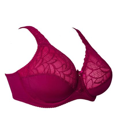 Plaisir Beate UW Full Cup Bra - Rose Underwired, non padded, stretch lace full cup bra. 80-110 D-H 619431-14/ROS