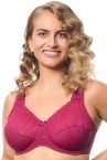 Plaisir Beate UW Full Cup Bra - Rose-thumb Underwired, non padded, stretch lace full cup bra. 80-110 D-H 619431-14/ROS