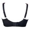 Plaisir Beate Full Cup Bra Crystal Black & Merlot-thumb Underwired, non padded, stretch lace full cup bra. 80-110 D-H 619431-32/MRL