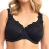 Plaisir Beate UW Full Cup Bra Black-thumb Underwired, non padded, stretch lace full cup bra. 80-110, D-I 619431-1/BLK