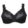 Plaisir Beate UW Full Cup Bra Black-thumb Underwired, non padded, stretch lace full cup bra. 80-110, D-I 619431-1/BLK