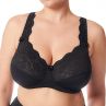 Plaisir Beate UW Full Cup Bra Black-thumb Underwired, non padded, stretch lace full cup bra. 80-110, D-I 619431-1/BLK