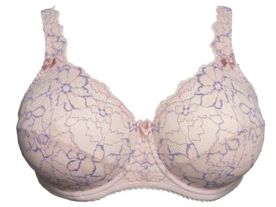 Plaisir Beate Lux Full Cup Bra Petal Pink Underwired, non padded, stretch lace full cup bra 80-110 D-H 619435-PEP