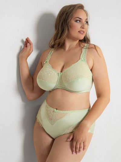 Plaisir Beate Full Cup Bra Amazonite Underwired, non padded, stretch lace full cup bra 80-110 D-H 619431-16/AMZ